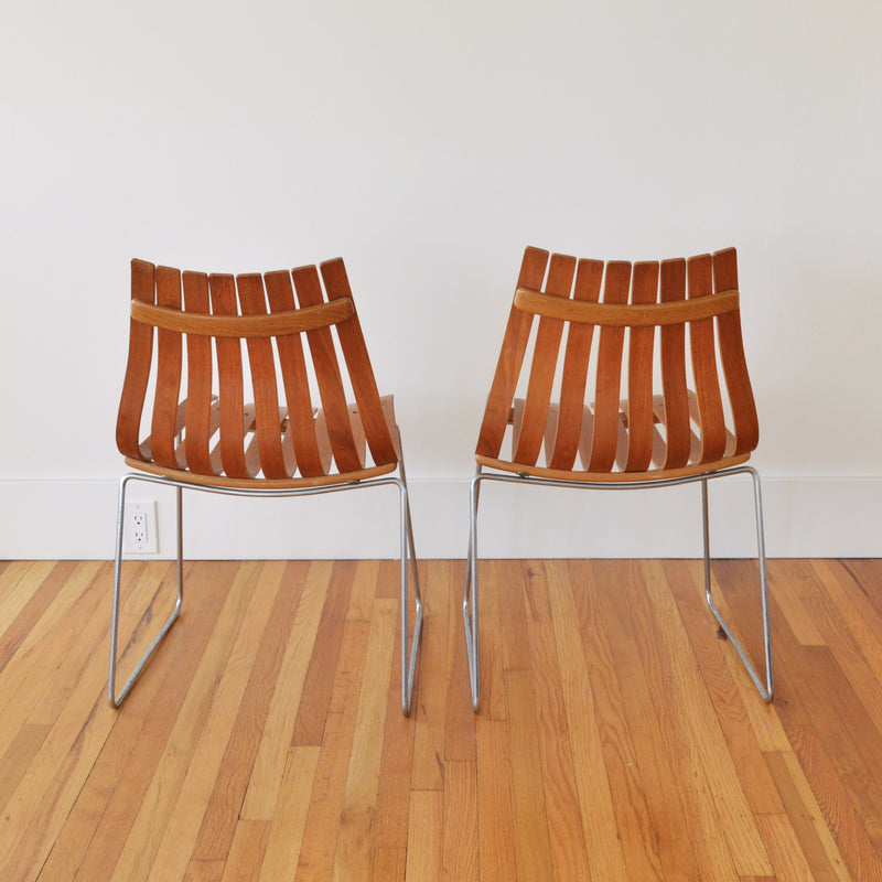 Pair of Hans Brattrud for Hove Mobler Scandia "Junior" Chairs