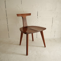 Japanese Modern Solid Wood T-chair (brown)