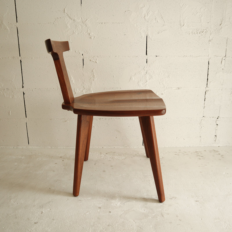 Japanese Modern Solid Wood T-chair (brown)