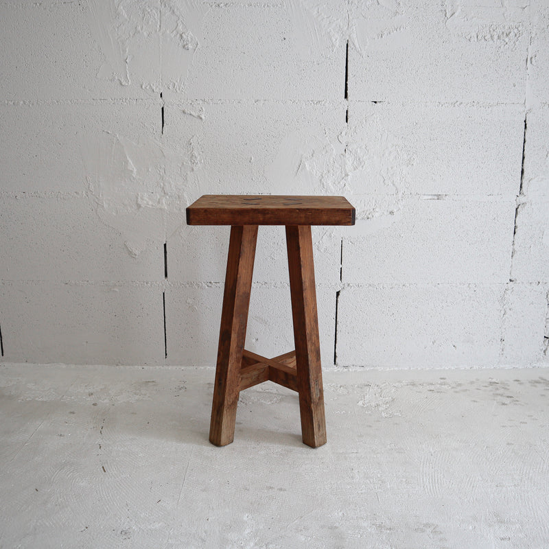 Antique Japanese Wooden Stool #2