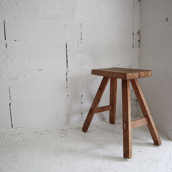 Antique Japanese Wooden Stool #1