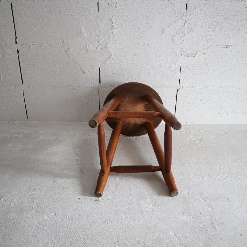 Antique Japanese Wooden Stool #3