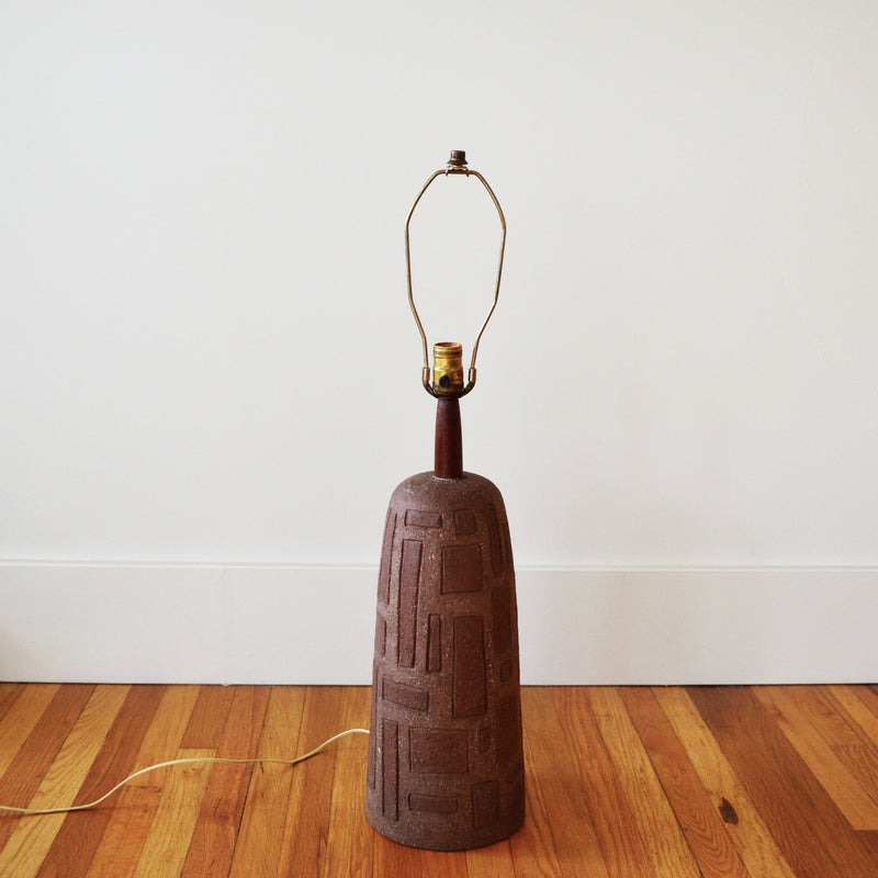Vintage Studio Craft Pottery Table Lamp - David Cressey Style