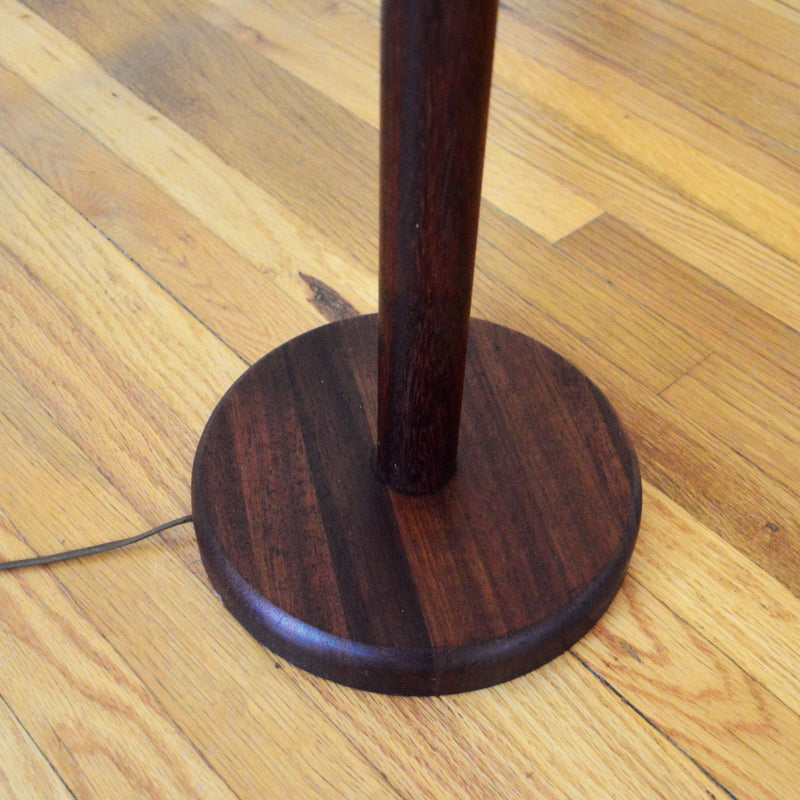 Vintage Turned Walnut Floor Lamp by Gordon & Jane Martz for Marshall Studios USA