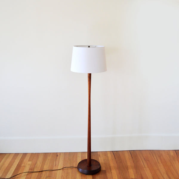 Solid Walnut Floor Lamp by Laurel Lamp Co.