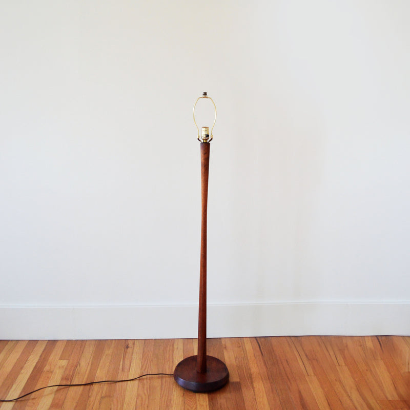 Solid Walnut Floor Lamp by Laurel Lamp Co.