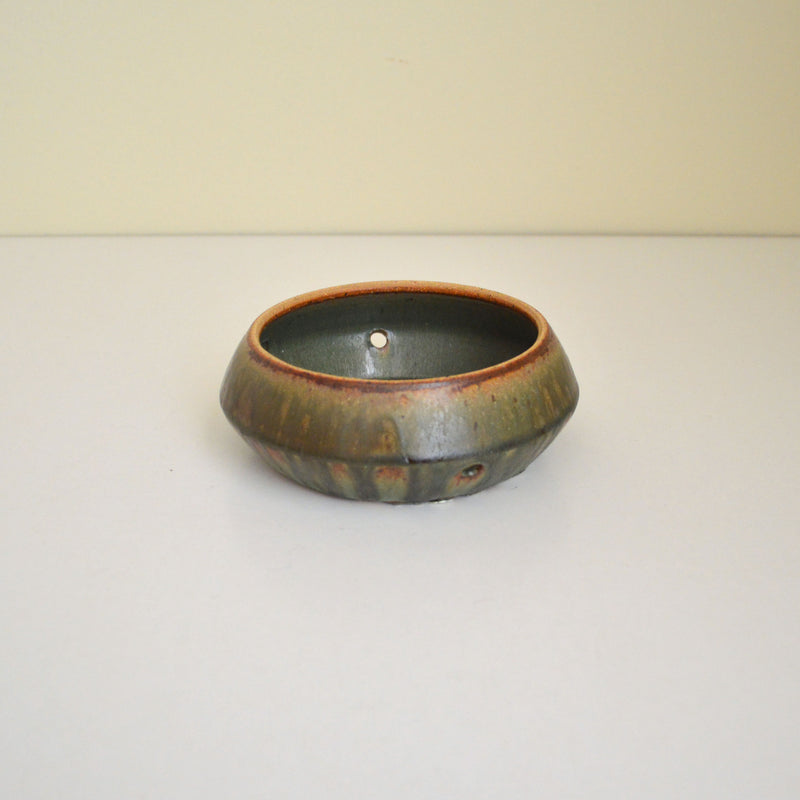 George Roby Dark Green Shallow Bowl