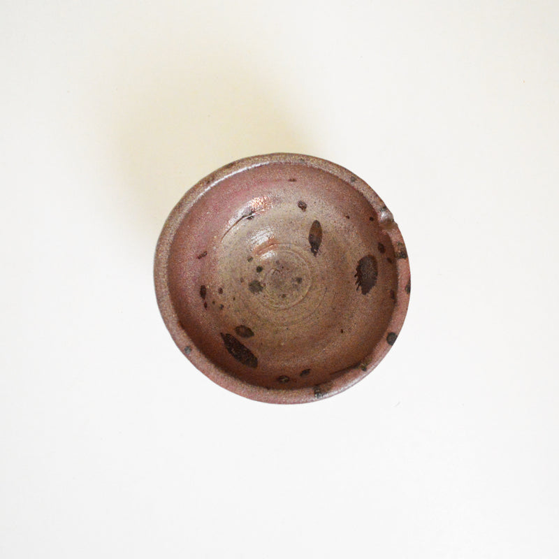 George Roby Maroon and Grey Spotted Bowl