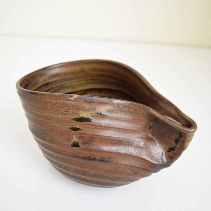 Cheryl Glaser Handcrafted Pinched Bowl - close up view