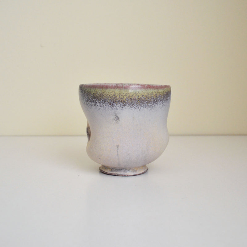 Cheryl Glaser Indented Gray Ceramic Vase