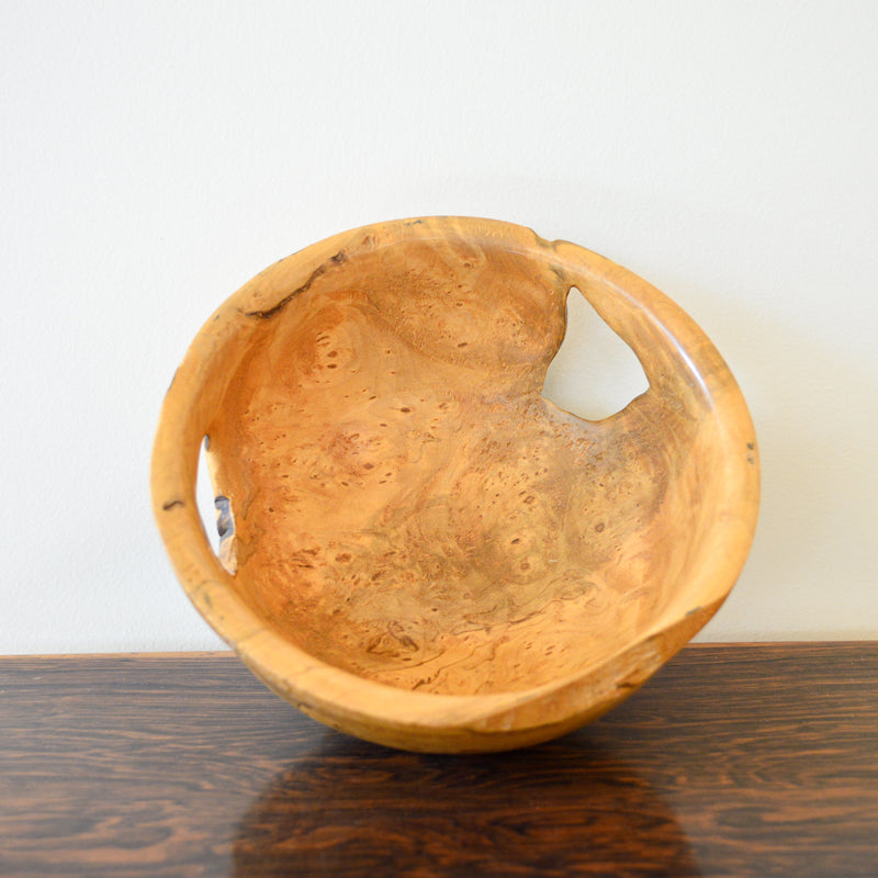 Vintage Studio Craft Burl Wood Bowl
