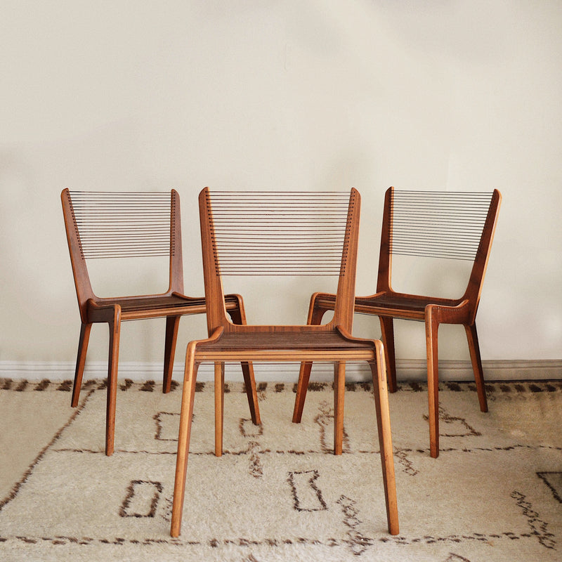 Jacques Guillon Cord Chairs