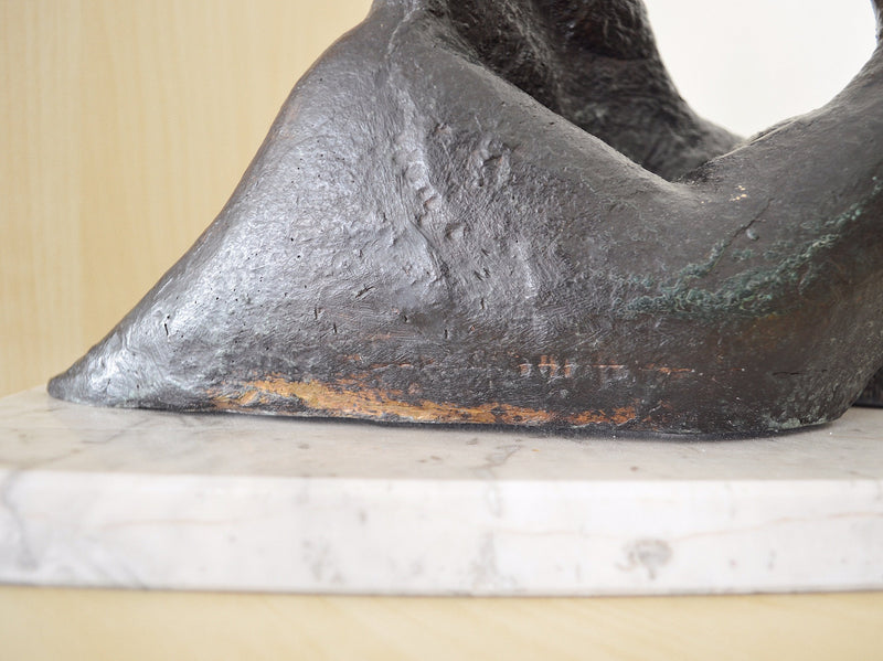 "Torsos" by Adelaida Noriega close up view of bronze finish