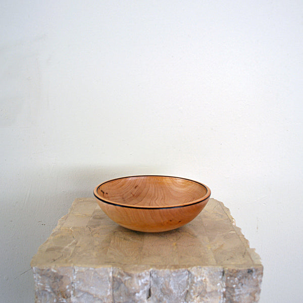 Vintage maple wood turned bowl by Joe Wells