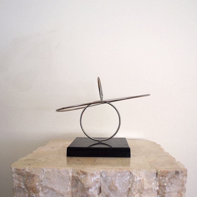 Aluminum kinetic sculpture by John W. Anderson