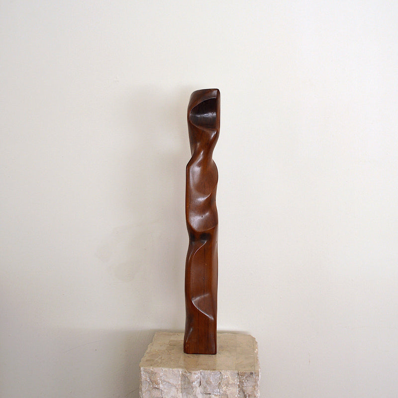 handmade abstract wood sculpture by Paul G. Brockman