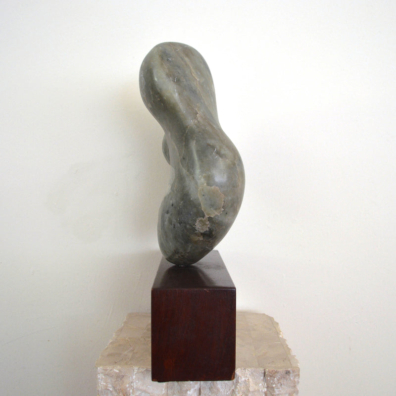 "Torso" soapstone sculpture side view
