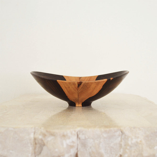 studio craft cocobolo wood vessel by Dennis Stewart