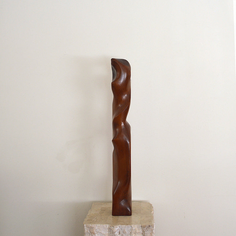 handmade abstract wood sculpture by Paul G. Brockman