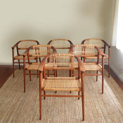 Set of six bambi chairs by Rastad and Relling for Gustav Bahus