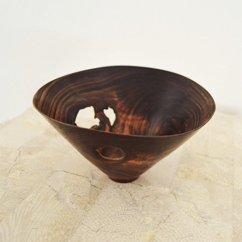 studio craft rosewood bowl by Dennis Stewart