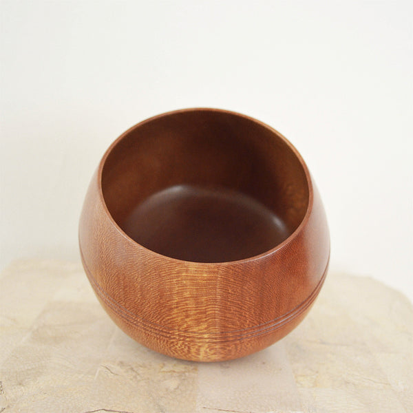 wood turned tripod bowl by Brenda Beherens inside view