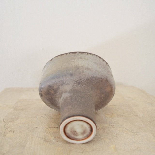 vintage minimalist Scandinavian ceramic bud vase bottom view