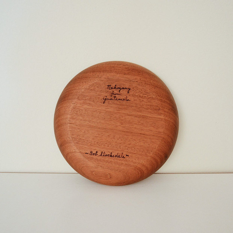 Bob Stocksdale - Vintage Guatemalan Mahogany Handcrafted Wood Turned Plate