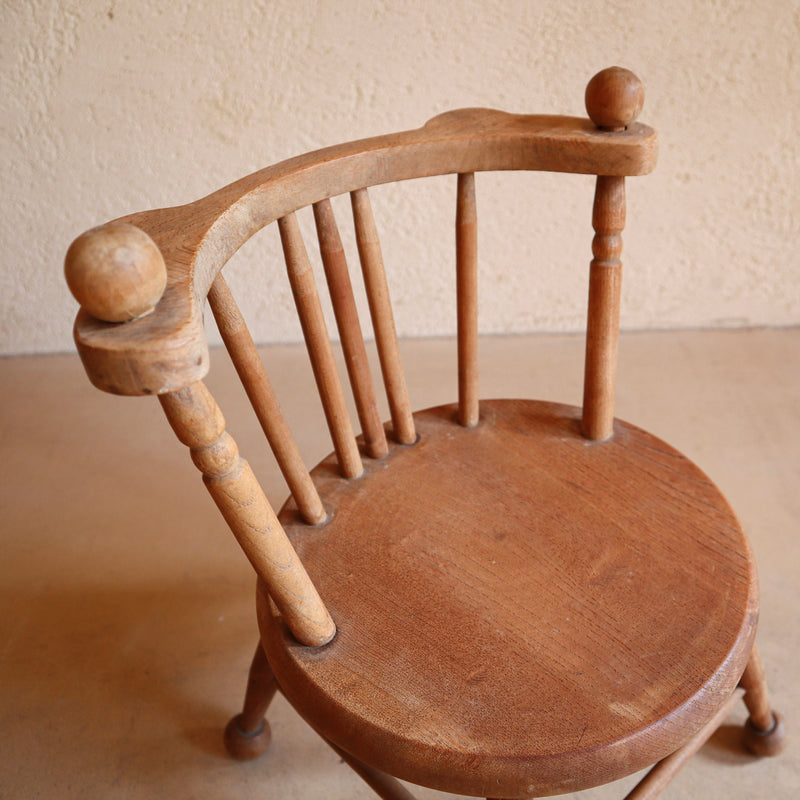Antique Wooden Doll Chair
