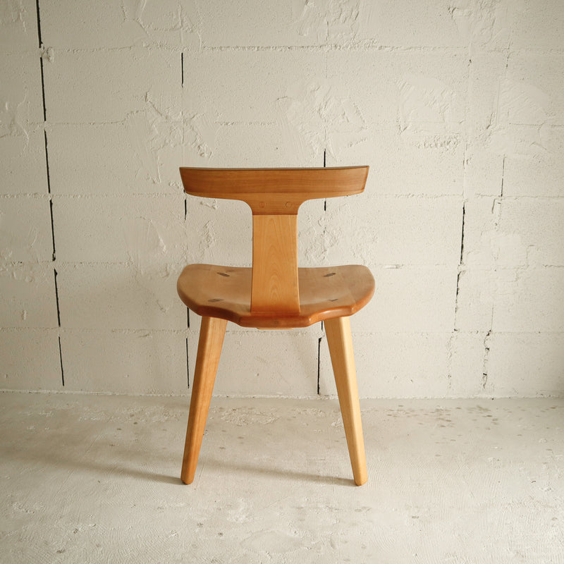 Japanese Modern Solid Wood T-chair (natural)