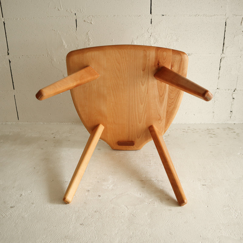 Japanese Modern Solid Wood T-chair (natural)