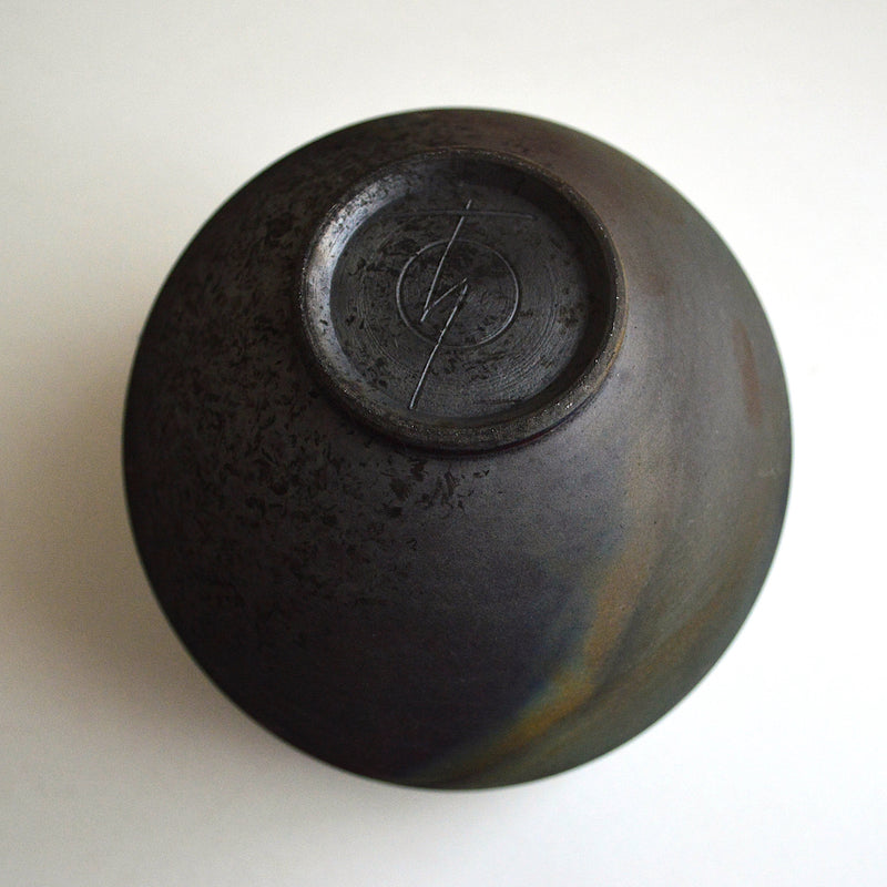 Vintage Handmade Raku Pottery Vessel