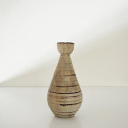 Vintage American Studio Craft Striped Ceramic Vase